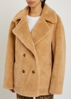 Free People Mari Reversible Faux fur Coat Tan