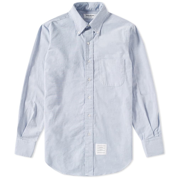 Photo: Thom Browne Button Down Classic Oxford Shirt Blue