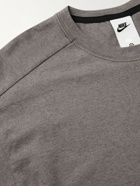 Nike - Sportswear Logo-Appliquéd Cotton-Blend Jersey T-Shirt - Brown
