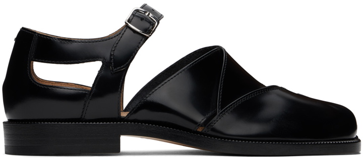 Photo: Maison Margiela Black Tabi Leather Sandals