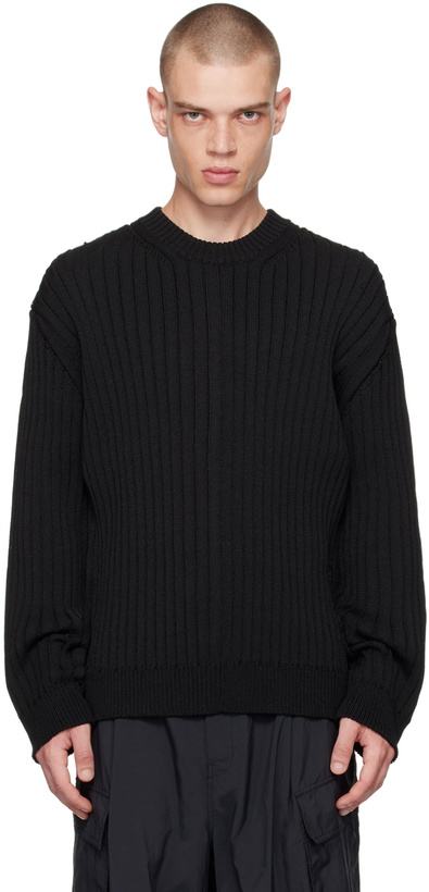 Photo: Juun.J Black Crewneck Sweater