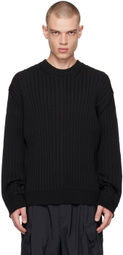 Juun.J Black Crewneck Sweater