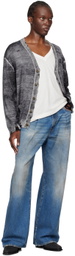R13 SSENSE Exclusive Blue Damon Pleated Jeans