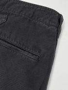 Visvim - Crash Straight-Leg Distressed Cotton-Twill Chinos - Black