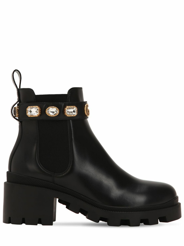 Photo: GUCCI - 40mm Embellished Leather Boots