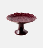 Cabana Vine Leaf ceramic cake stand