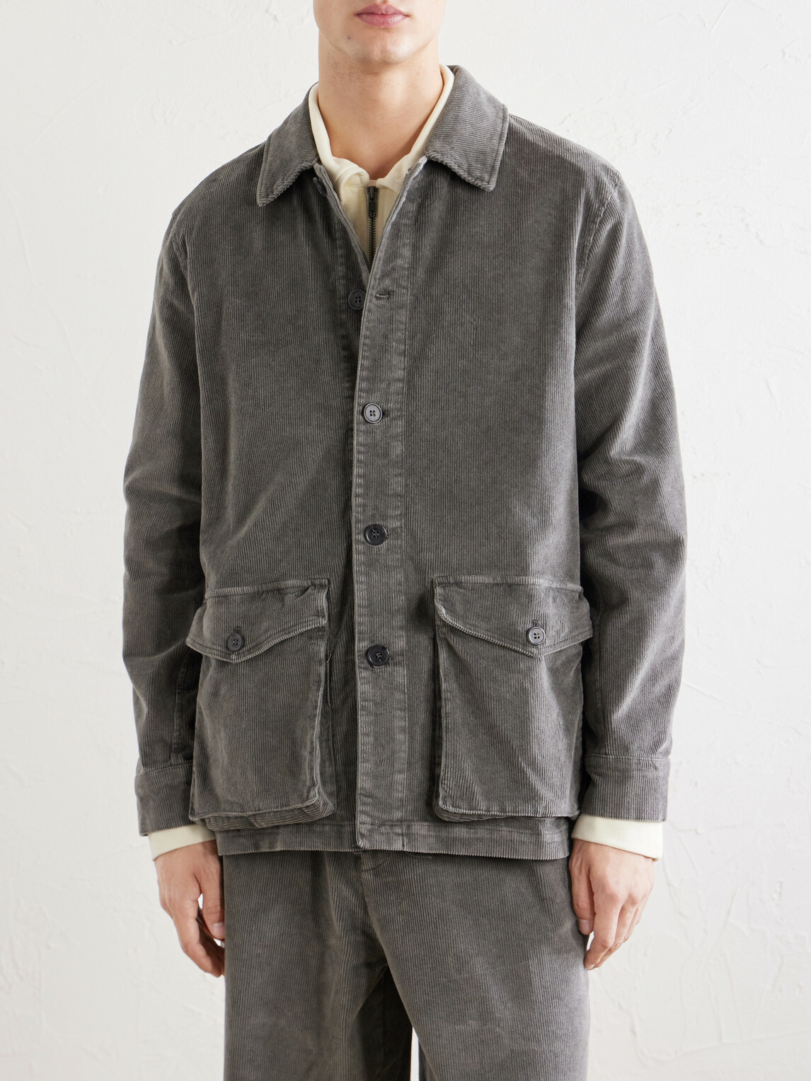 Officine Générale - Suny Stretch-Cotton Corduroy Jacket - Gray