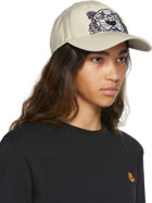 Kenzo Beige Canvas Kampus Tiger Cap