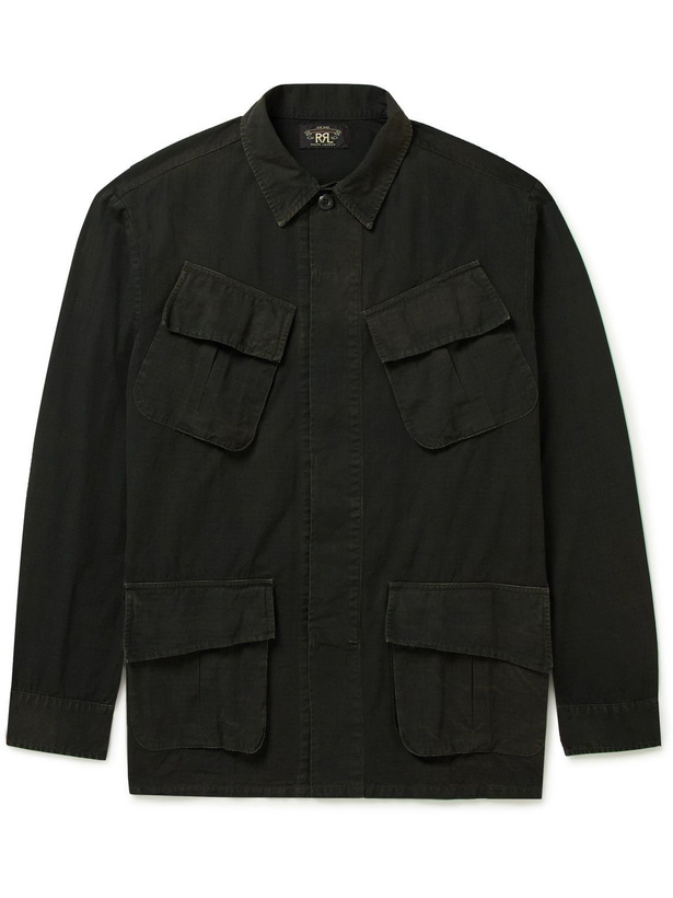 Photo: RRL - Thacker Cotton-Ripstop Field Jacket - Black