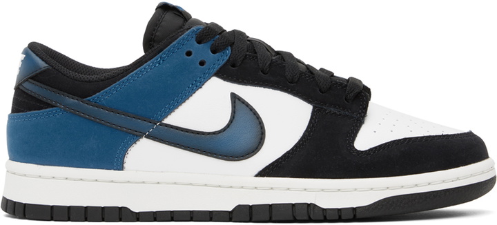 Photo: Nike Black & Blue Dunk Low Retro Sneakers