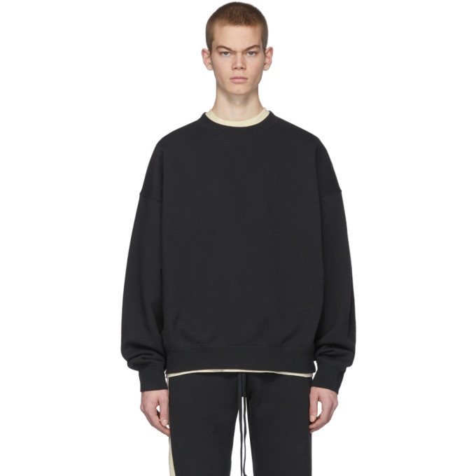 Photo: Essentials Black Fleece Sweatshirt