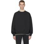 Essentials Black Fleece Sweatshirt