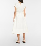 Deveaux New York - Daisy cotton-blend midi dress