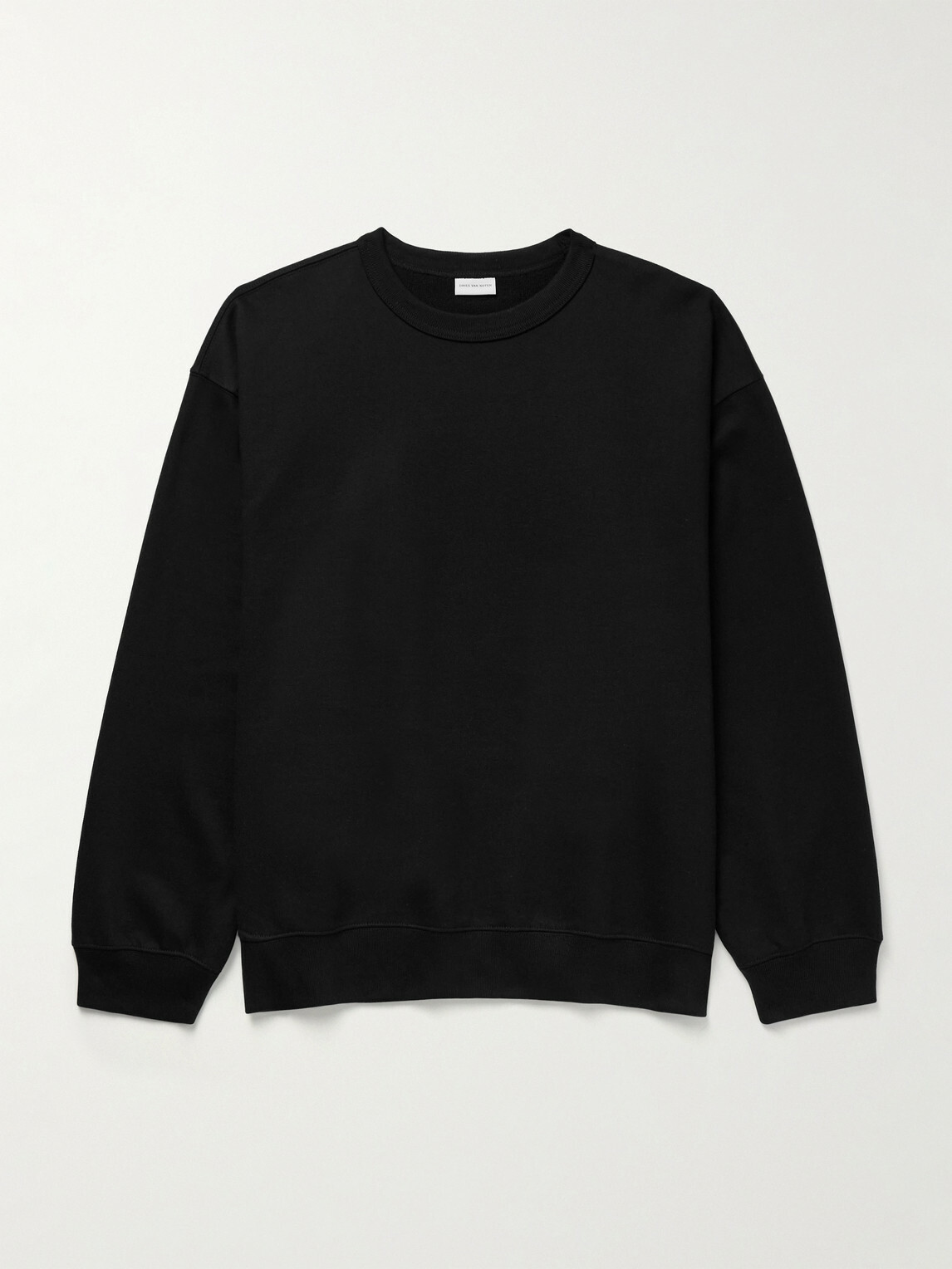 Dries Van Noten - Oversized Cotton-Jersey Sweatshirt - Black