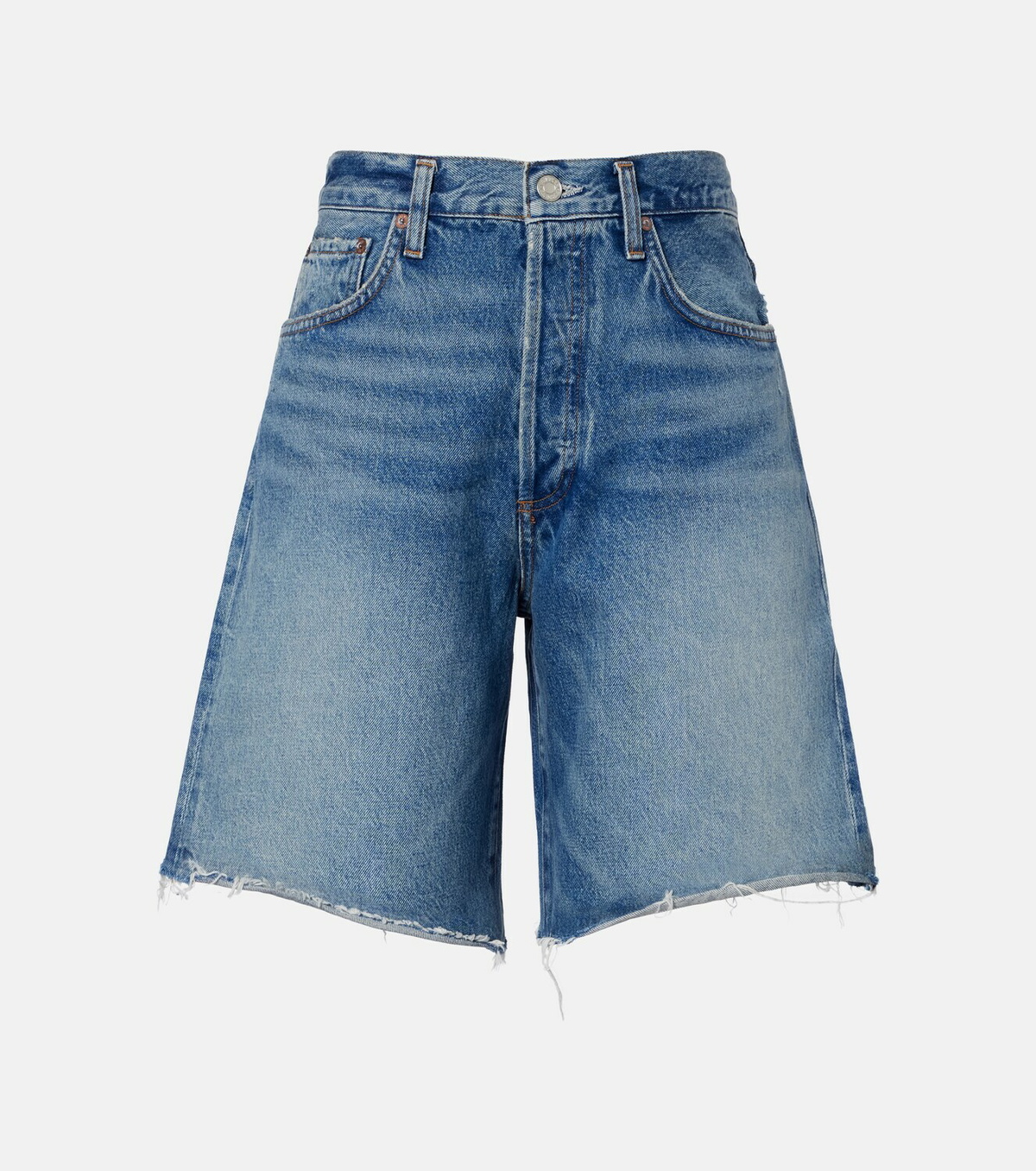 Agolde Indra denim Bermuda shorts