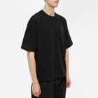 Sacai Men's Flower Embroidery T-Shirt in Black