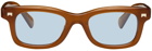 Rhude Brown Sun Ray Sunglasses