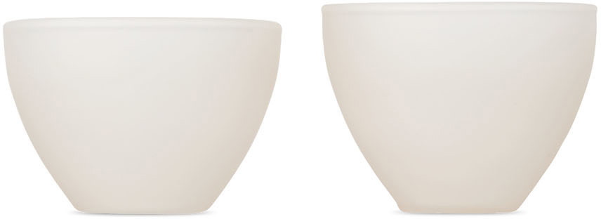 Los Objetos Decorativos Off-White Opal Small Vase Set