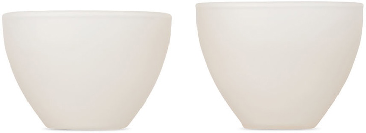 Photo: Los Objetos Decorativos Off-White Opal Small Vase Set