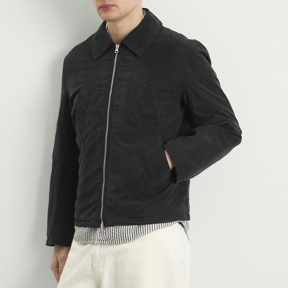 YMC Men's Garment Dye Repetition Jacket in Black