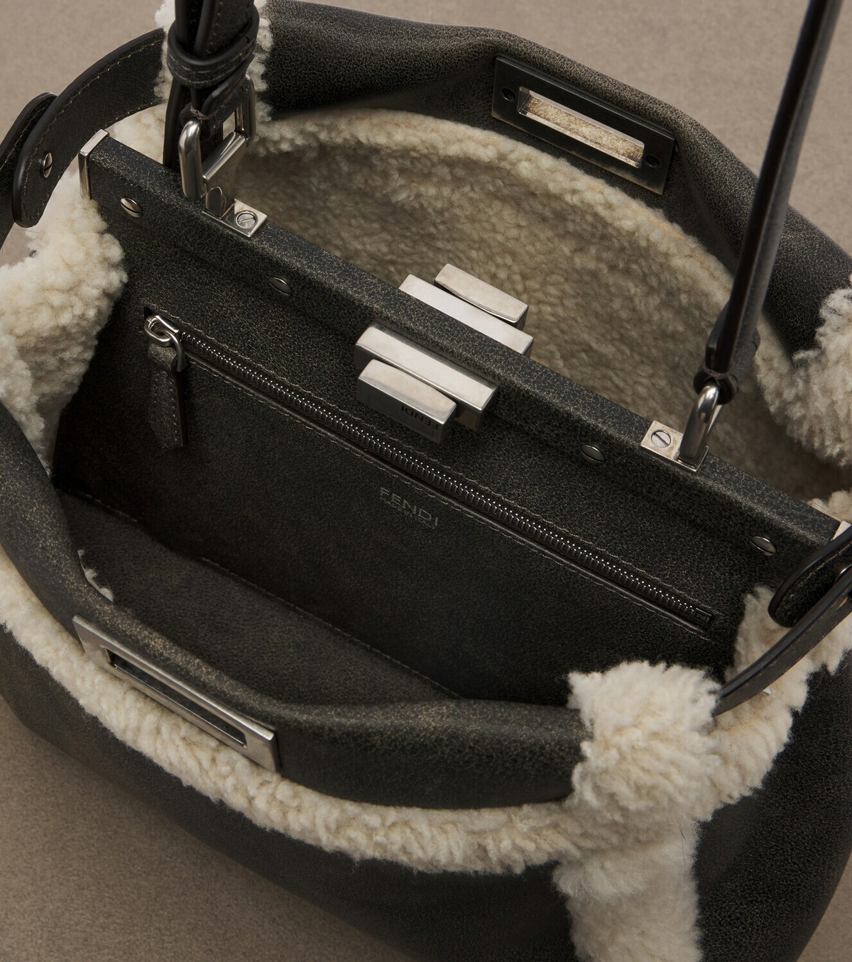 Fendi My Peekaboo® Small leather shoulder bag