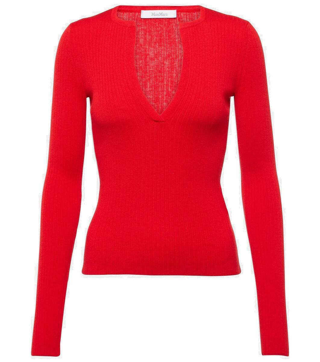 max mara bacio knit wool top