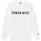 Human Made Men's Long Sleeve Classic T-Shirt in White