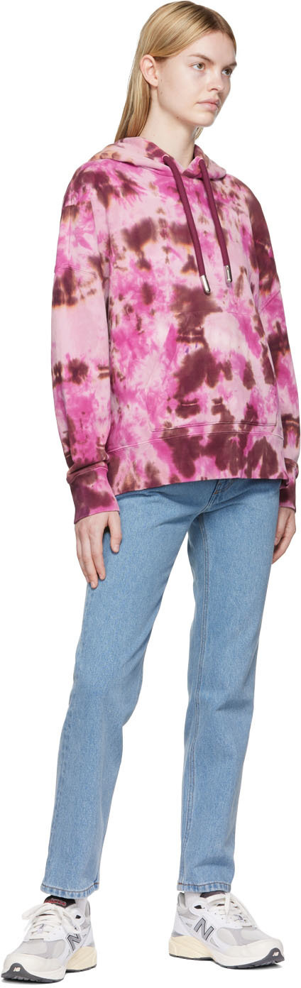 AMI Alexandre Mattiussi Pink Cotton Hoodie