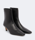 Toteme Leather ankle boots
