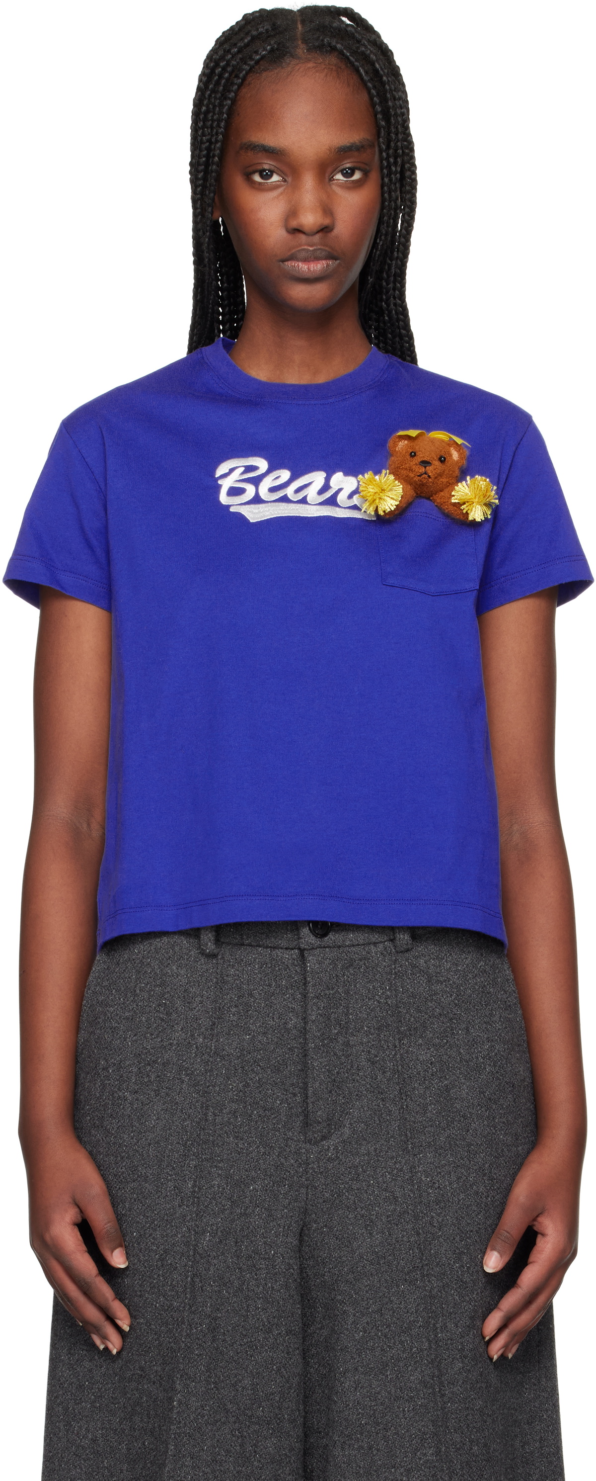 doublet Blue Cheerleading Bear T-shirt