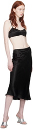Anna October Black Sandra Midi Skirt