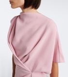 Roksanda Elva asymmetric crêpe midi dress