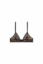 Diesel Stretch-tulle bra with metallic effect - Bras - Woman -