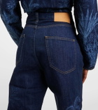 Alanui Jungle printed high-rise jeans