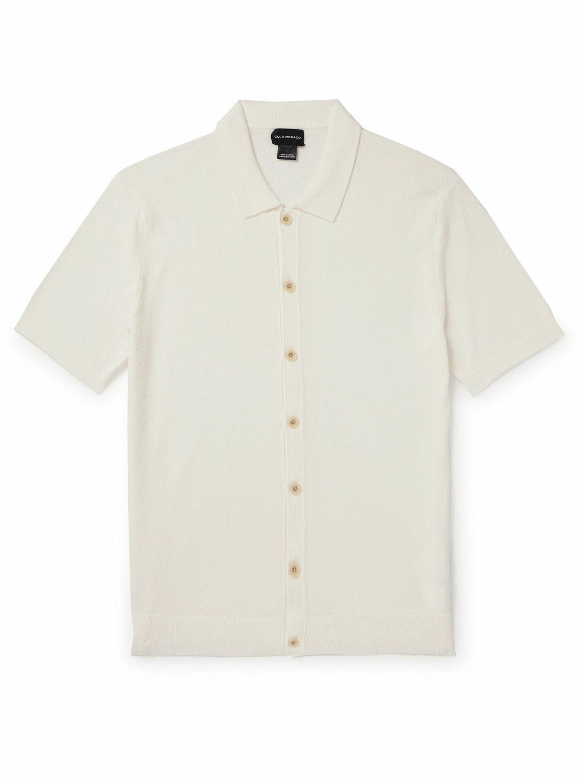 Colete Masculino Club Monaco - Algodão Boucle Branco Tamanho 2GG