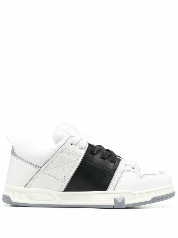 Photo: VALENTINO GARAVANI - Open Skate Leather Sneakers