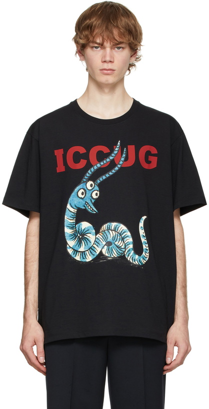 Photo: Gucci Black Freya Hartas Edition 'ICCUG' T-Shirt