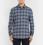 Hugo Boss - Checked Cotton-Flannel Shirt - Men - Blue