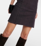 Y/Project Ruffled denim minidress