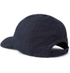 Officine Generale - Cotton-Seersucker Baseball Cap - Blue