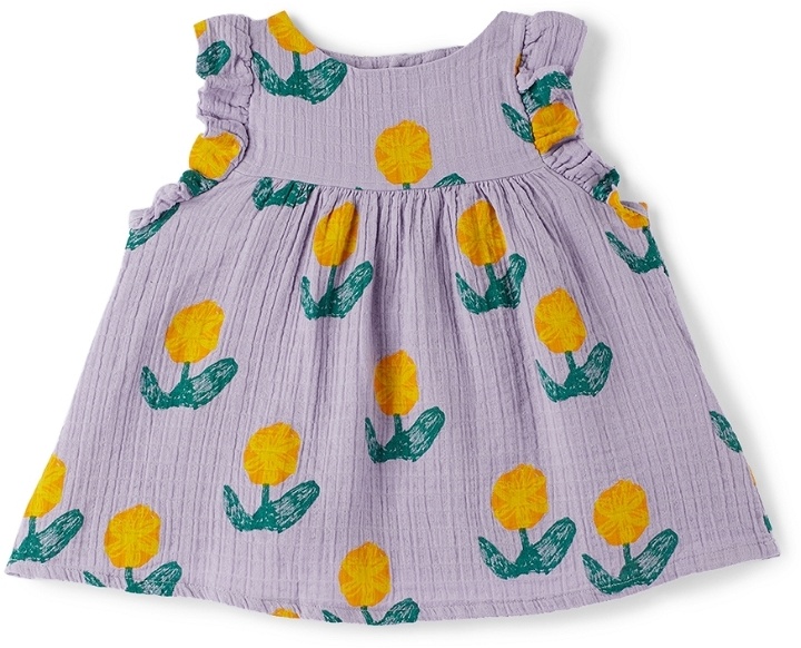 Photo: Bobo Choses Baby Purple Wallflower All-Over Dress