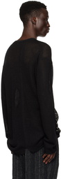 YOHJI YAMAMOTO Black Thread Sweater