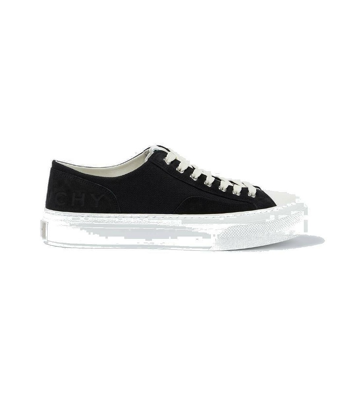 Photo: Givenchy City suede and canvas sneakers
