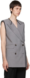 Alexander McQueen Gray Wool Vest