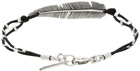 Isabel Marant Black & Silver Feather Bracelet