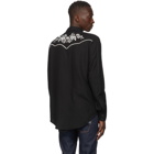 Double Rainbouu Black Western Shirt