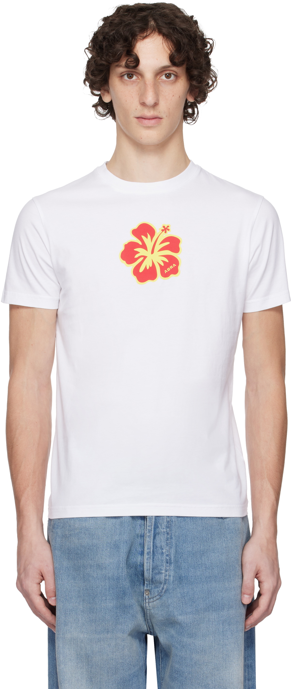 ABRA White Overlayered T-shirt ABRA