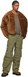 Entire Studios Brown Furry Jacket
