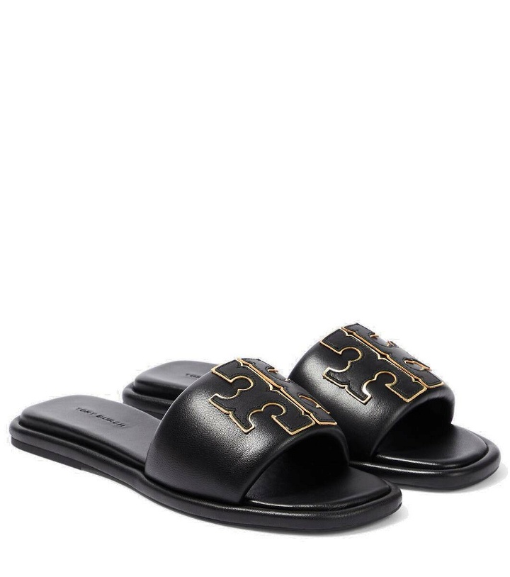 Photo: Tory Burch Double T leather slides