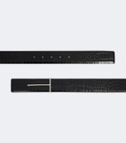 Tom Ford T croc-effect patent leather belt